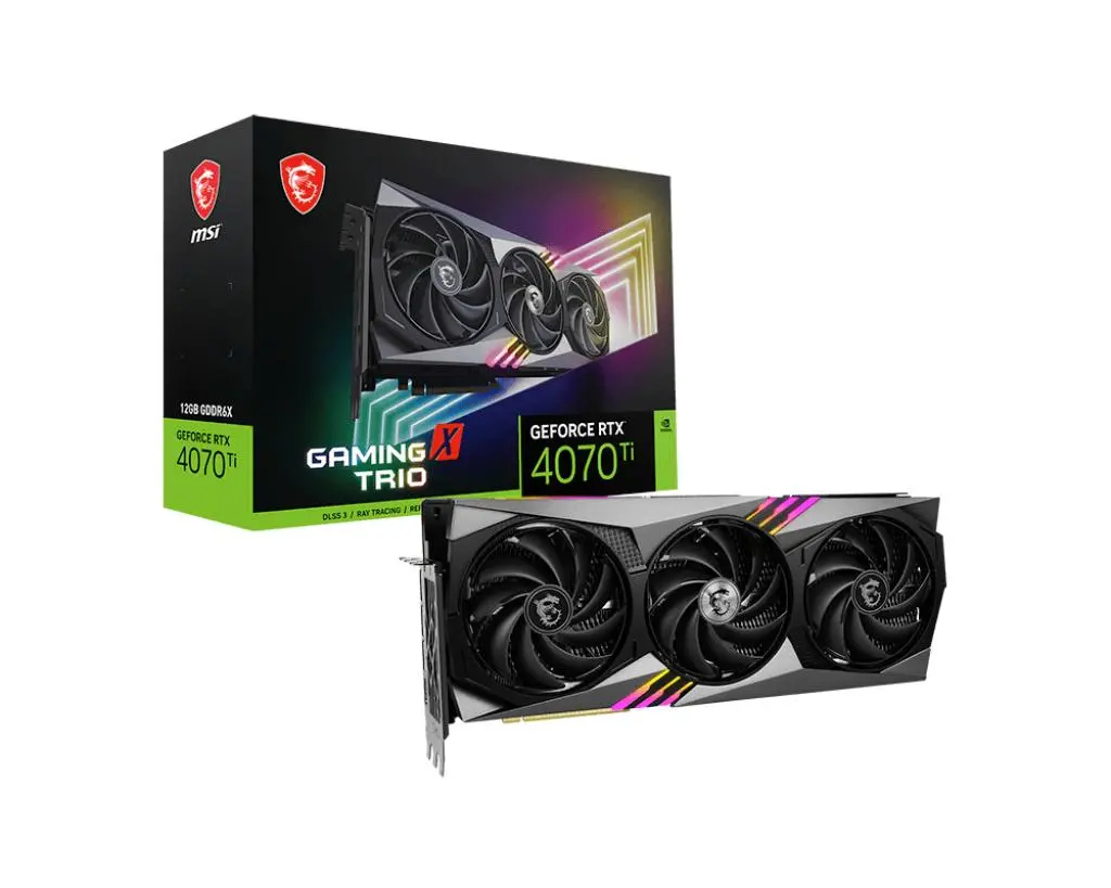 Karta graficzna MSI GeForce RTX 4070 Ti GAMING X TRIO 12GB GDDR6X 192bit DLSS 3