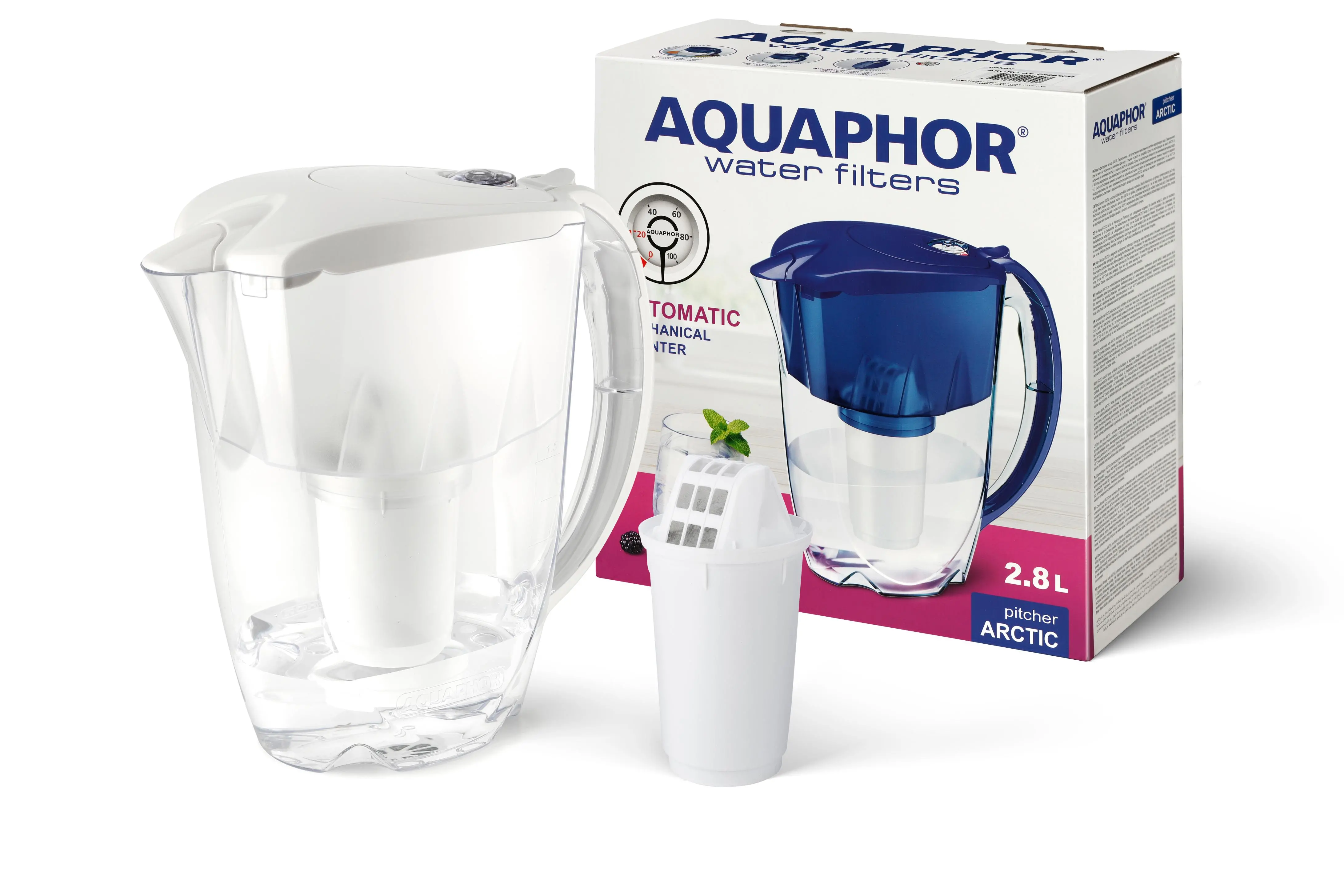 Dzbanek filtrujący Aquaphor Arctic A5 2,8l 1 wkład Biały
