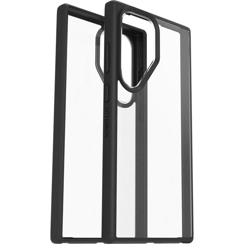 Etui OtterBox React do Samsung Galaxy S23 Ultra Przeźroczysty z czarną ramką