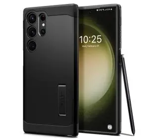 Spigen Tough Armor do Galaxy S23 Ultra Czarny