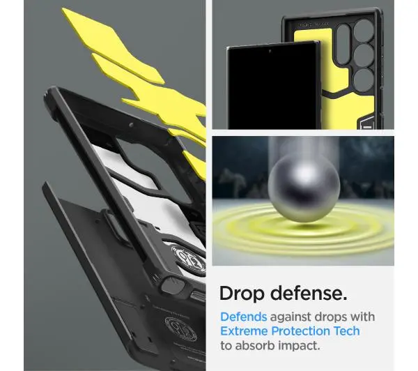 Spigen Tough Armor do Galaxy S23 Ultra Czarny