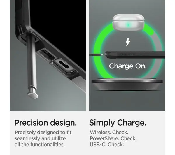 Spigen Tough Armor do Galaxy S23 Ultra Czarny