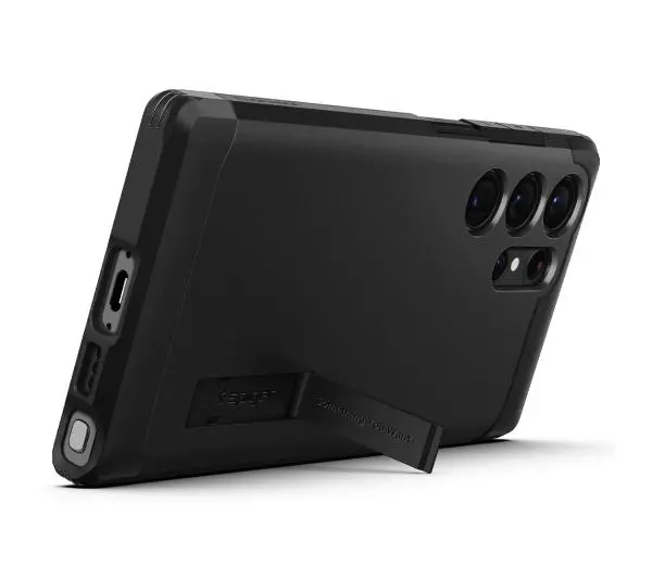 Spigen Tough Armor do Galaxy S23 Ultra Czarny