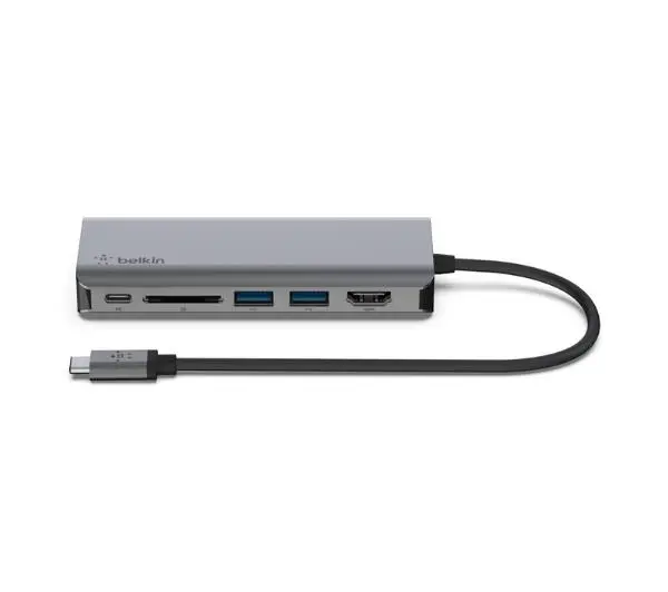 Belkin USB-C 6w1 AVC008BTSGY Szary