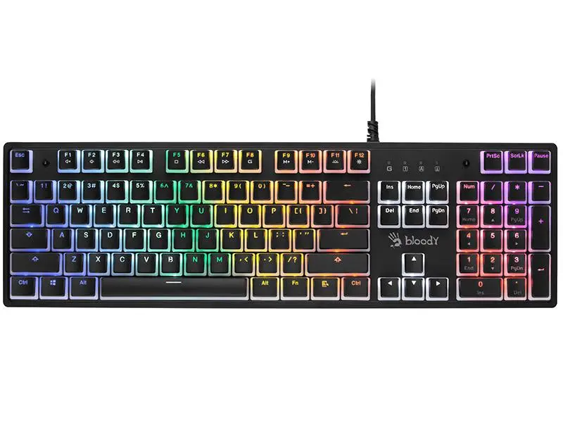 Klawiatura mechaniczna A4tech Bloody S510R Pudding Czarny