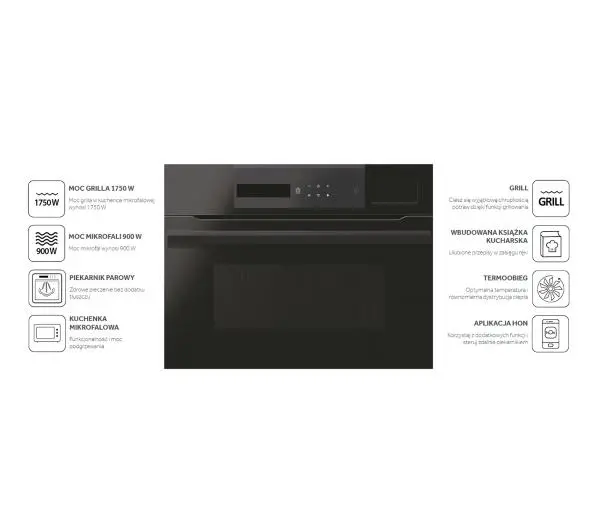 Haier I-Message Steam Seria 6 HWO45NM6SXB1Q Termoobieg Czarny - Kup na Raty - RRSO 0%