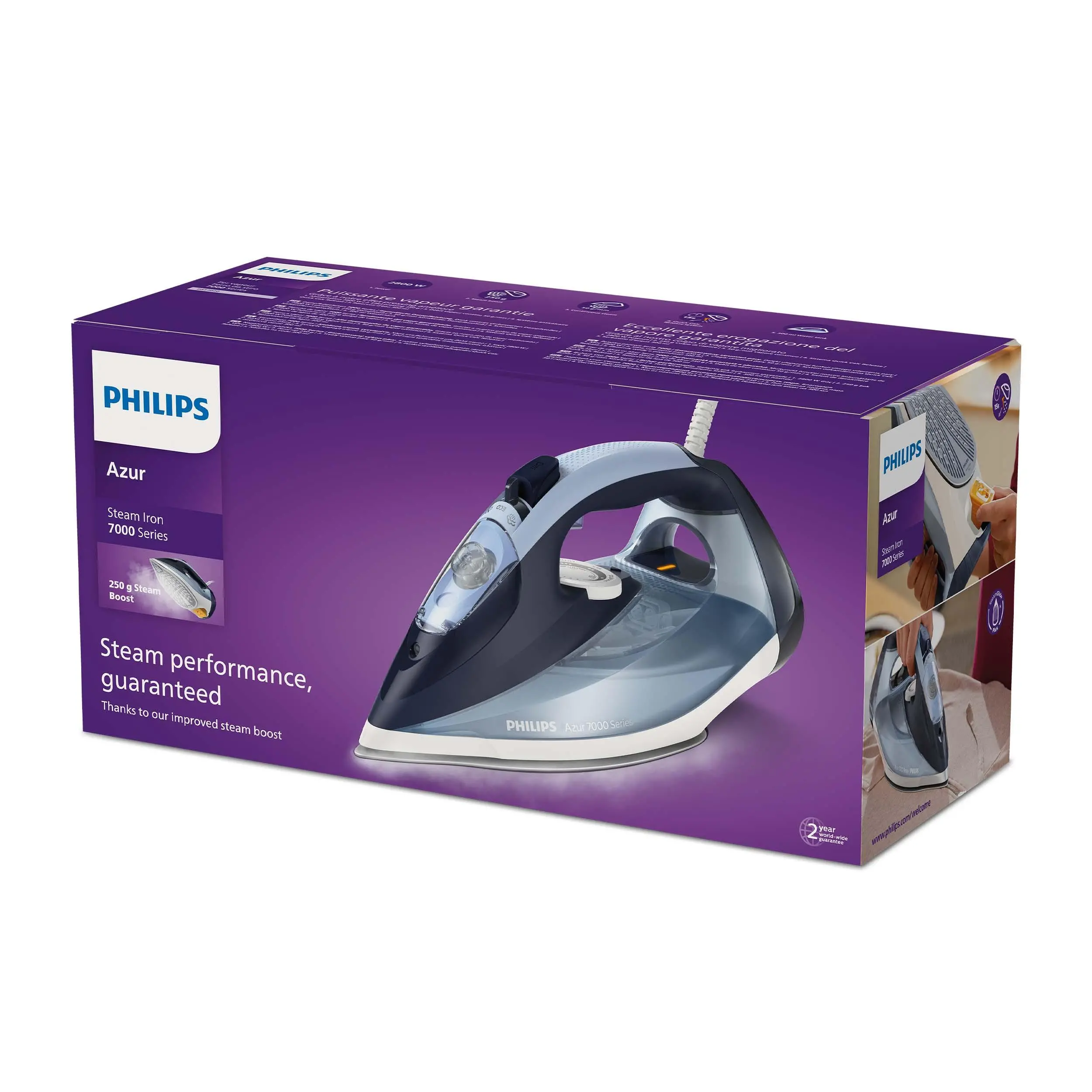 Żelazko Philips Azur 7000 DST7020/20 SteamGlide Elite 250g/min