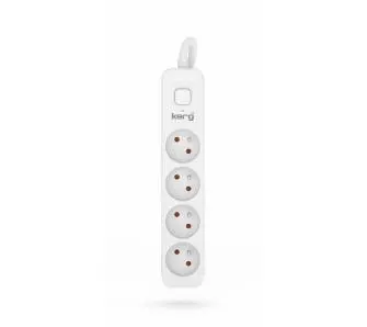 Przedłużacz Kerg M02398 4 gniazda 10m Biały