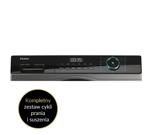 Haier I-Pro 3 HWD80-B14939S8-S Silent Inverter 60cm 8kg/5kg - DRUGI -30%, ALBO 5-TY ZA 1ZŁ - Kup na Raty - RRSO 0%