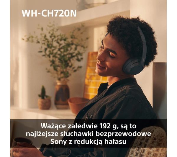 Sony WH-CH720N ANC Nauszne Bluetooth 5.2 Czarny - ⚡ EURO HIT CENOWY! ⚡ - Kup na Raty - RRSO 0%
