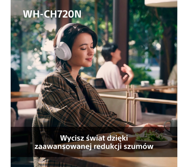 Sony WH-CH720N ANC Nauszne Bluetooth 5.2 Czarny - ⚡ EURO HIT CENOWY! ⚡ - Kup na Raty - RRSO 0%