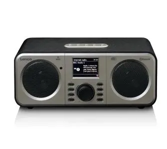 Radioodbiornik Lenco DIR-141BK Radio FM DAB+ Internetowe Bluetooth Czarno-srebrny