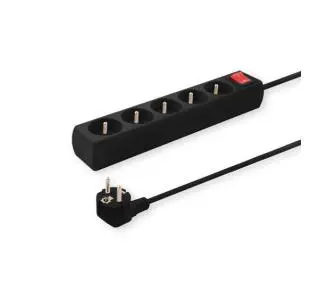 Savio LZ-01 5 gniazd 1,5m Czarny