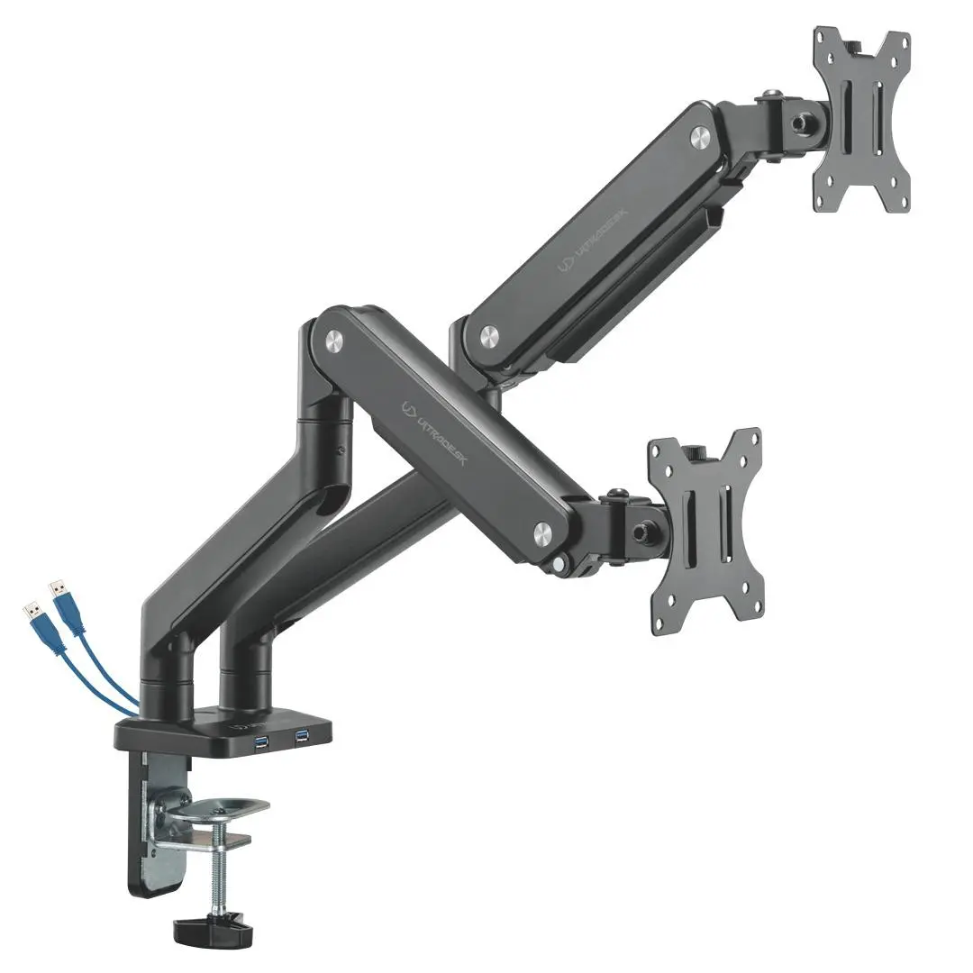 Uchwyt do monitora Ultradesk Branch Double na 2 ekrany od 15" do 32" Max 10kg