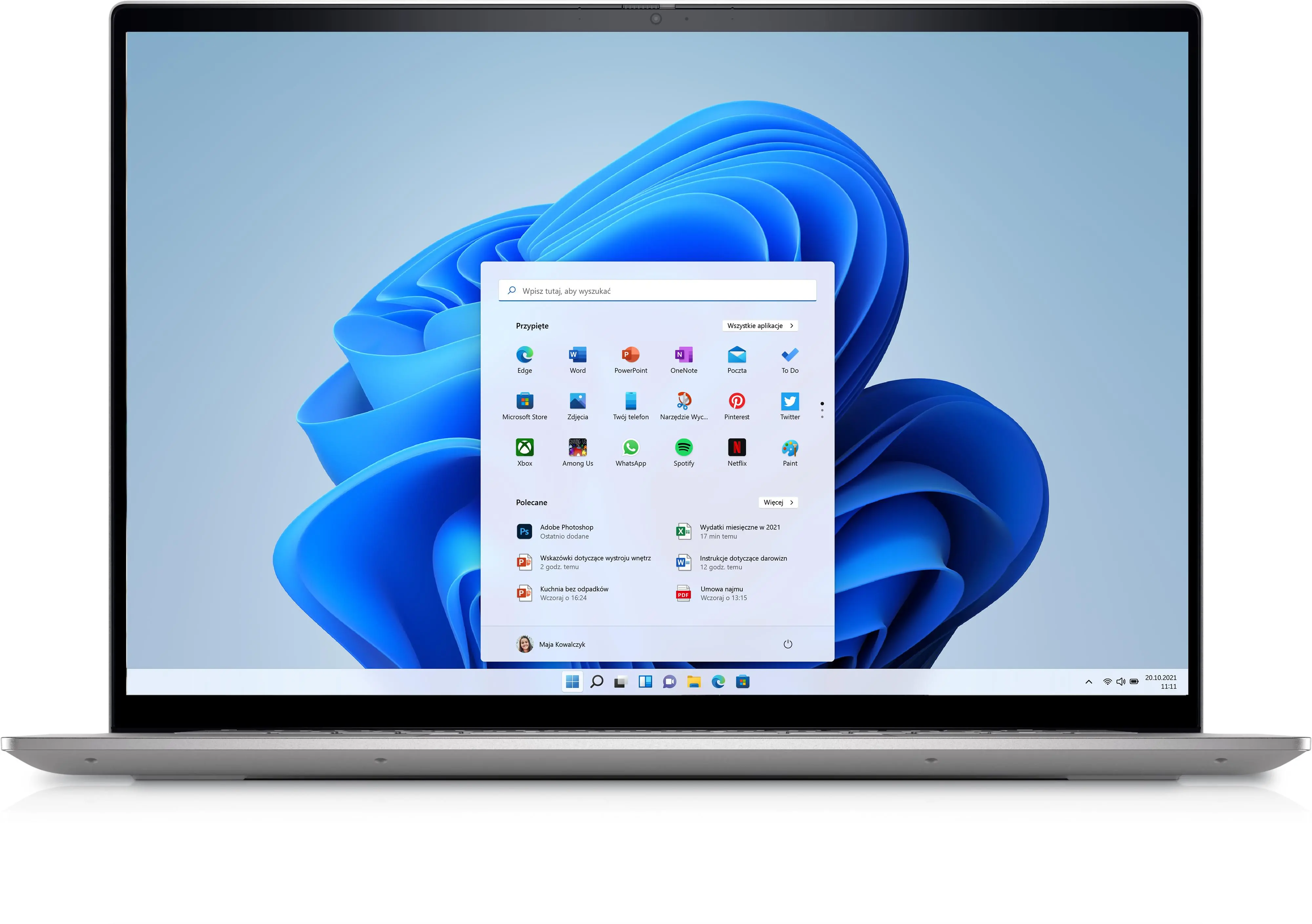 Laptop Dell Inspiron 16 5620-5989 16'' i7-1255U 16GB RAM 512GB Dysk SSD Win11 Srebrny