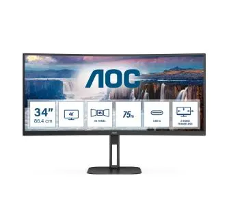 Monitor AOC CU34V5C/BK 34" UWQHD VA 100Hz 1ms Zakrzywiony