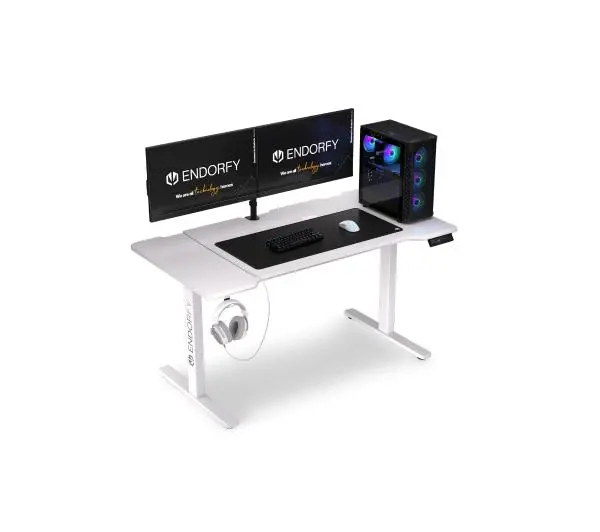 Endorfy Atlas L Electric Onyx White 150cm Regulacja wysokości Biały - Kup na Raty - RRSO 0%