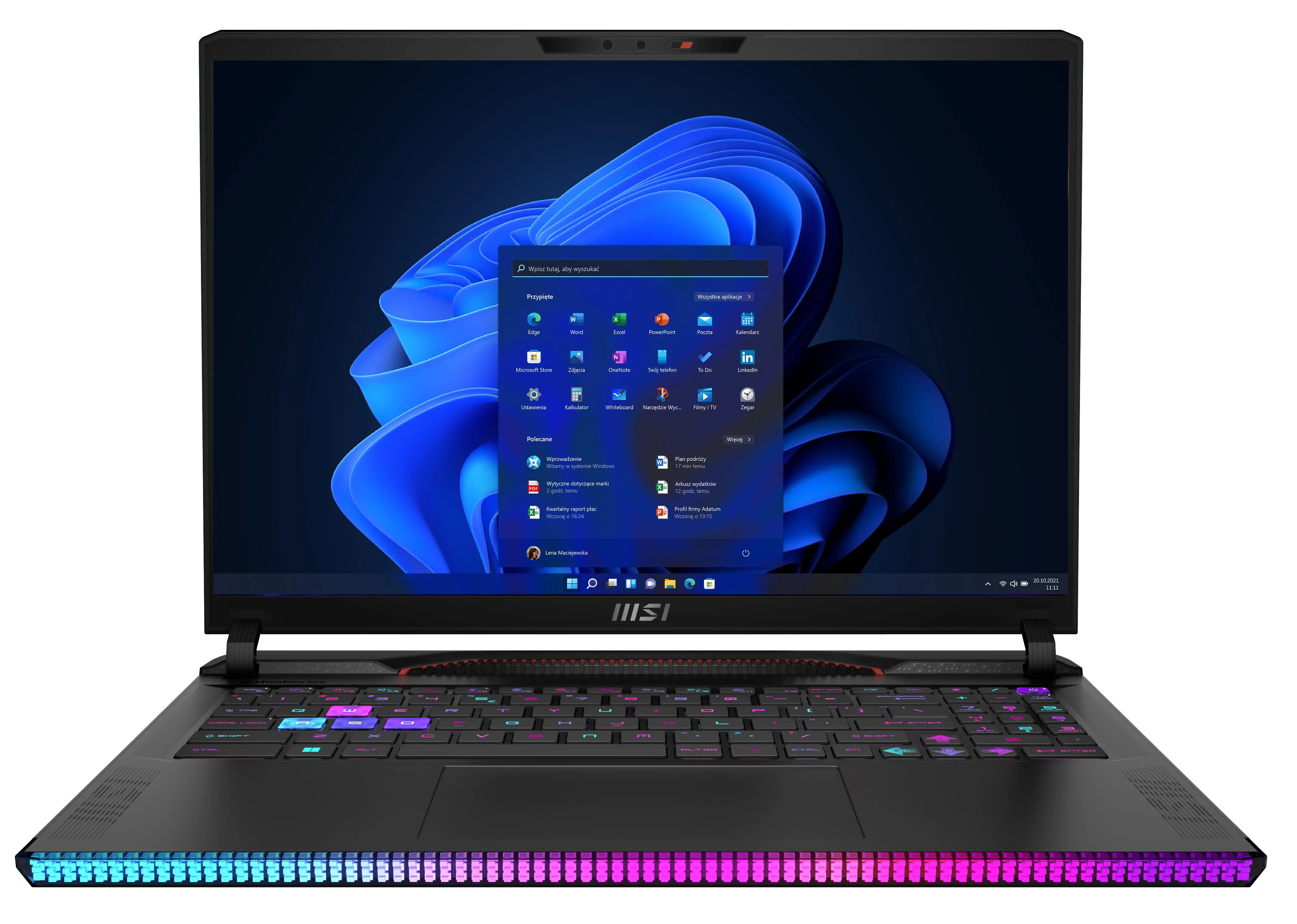 Laptop gamingowy MSI Raider GE68HX 13VG-056PL 16" 240Hz i7-13700HX 32GB RAM 2TB Dysk SSD RTX4070 DLSS3 Win11 Czarny