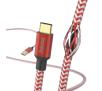 Kabel Hama Reflected USB-C do USB-A 1,5m Czerwony