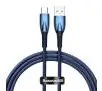 Kabel Baseus USB-C Glimmer 100W 1m Niebieski