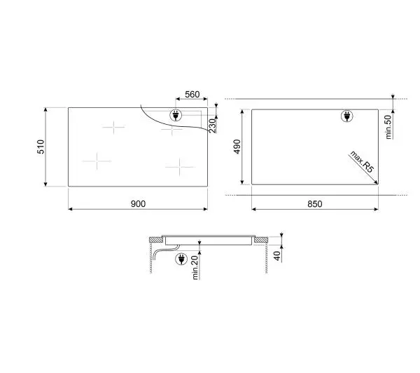 Smeg SE494EMTD 90cm - DRUGI -30%, ALBO 5-TY ZA 1ZŁ - Kup na Raty - RRSO 0%