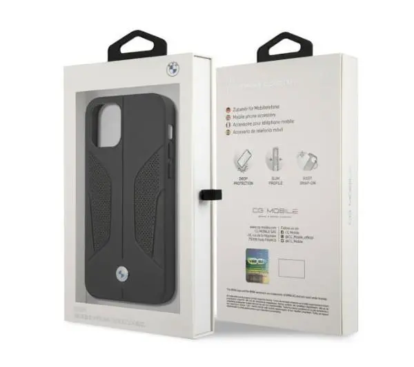 BMW Leather Perforate Sides BMHCP12MRSCSK do iPhone 12 /12 Pro
