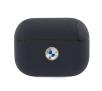 Etui na słuchawki BMW Geniune Leather Silver Logo BMAPSSLNA do AirPods Pro Granatowy