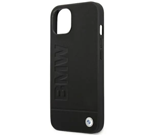 BMW Leather Stamp BMHCP14MSLLBK do iPhone 14 Plus