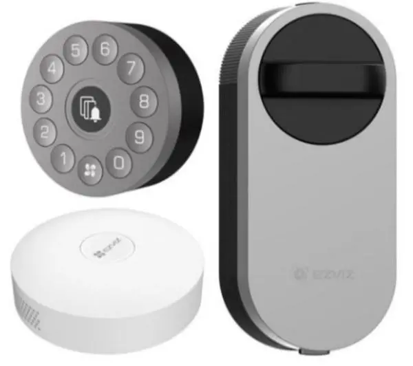 Zamek Ezviz DL01S/DL01CP/A3-BK + cyferblat wielofunkcyjny + bramka Zigbee