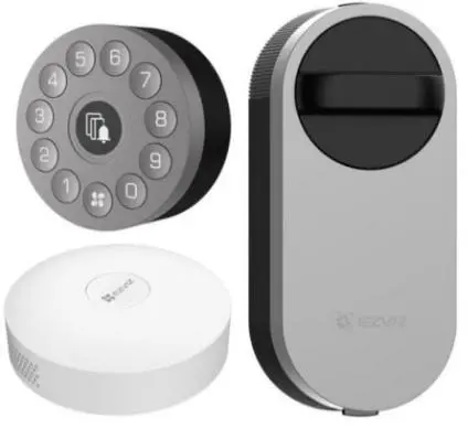 Zamek Ezviz DL01S/DL01CP/A3-BK + cyferblat wielofunkcyjny + bramka Zigbee