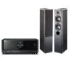 Zestaw stereo Yamaha MusicCast RX-V4A Czarny, Indiana Line Nota 550 X Czarny dąb