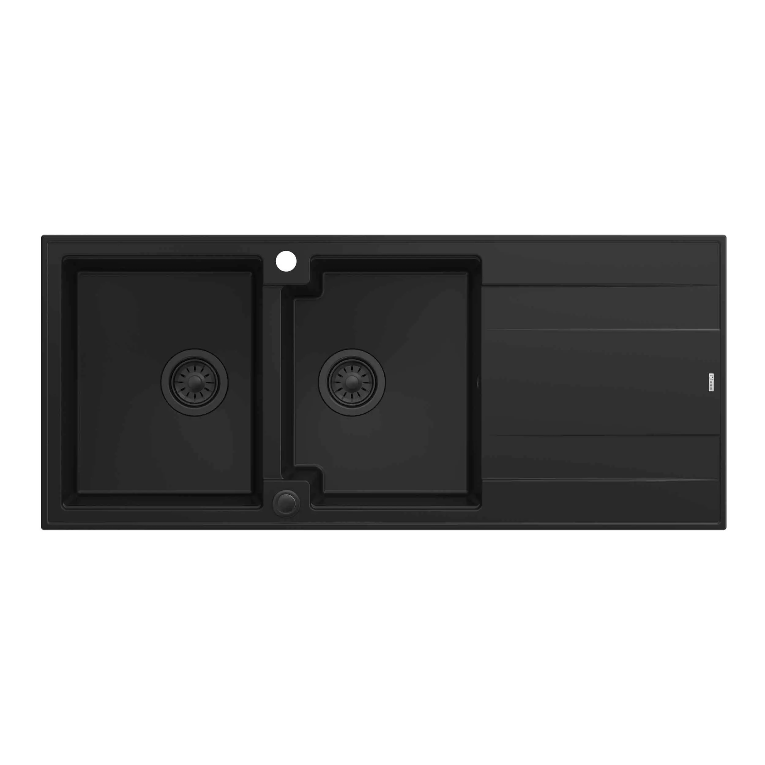 Zlewozmywak Quadron HQE11650U7_BLM_P2O Evan 121 Granitowy Czarny mat