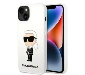 Etui Karl Lagerfeld Silicone Ikonik KLHCP14SSNIKBCH do iPhone 14