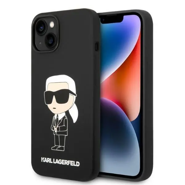 Etui Karl Lagerfeld Silicone Ikonik KLHCP14MSNIKBCK do iPhone 14 Plus