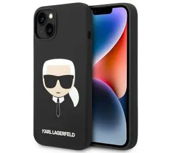 Etui Karl Lagerfeld Silicone Karl`s Head Magsafe KLHMP14MSLKHBK do iPhone 14 Plus