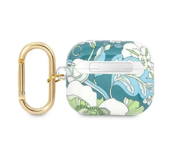 Guess Flower Strap Collection do AirPods 3 Niebieski
