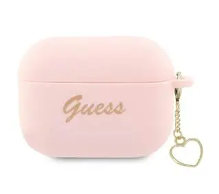 Guess Silicone Charm Heart Collection GUAP2LSCHSP do AirPods Pro 2 Rózowy