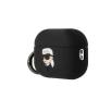 Etui na słuchawki Karl Lagerfeld Silicone Karl Head 3D do AirPods Pro 2 Czarny