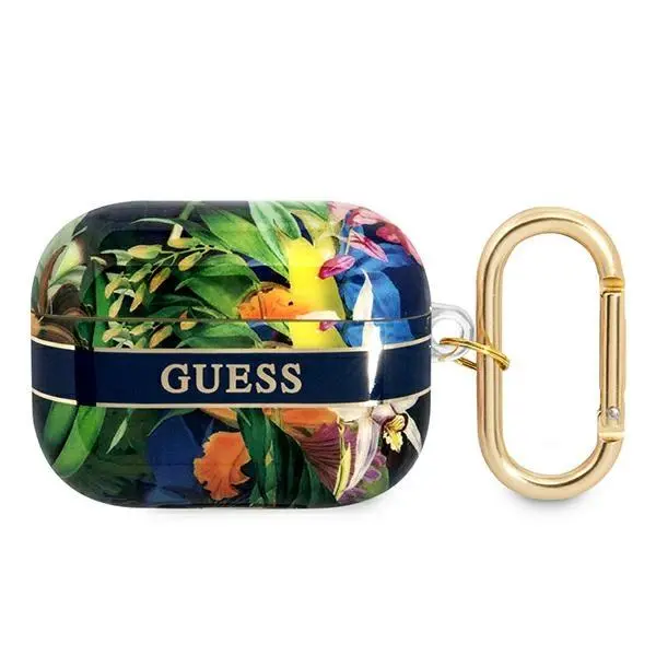 Etui na słuchawki Guess Flower Strap Collection do AirPods Pro Wielokolorowy