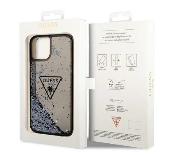 Guess Liquid Glitter Palm Collection GUHCP14MLFCTPK do iPhone 14 Plus
