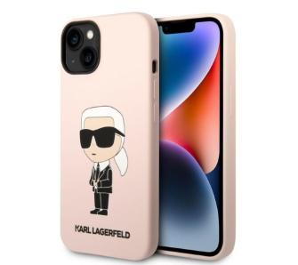 Etui Karl Lagerfeld Silicone Ikonik Magsafe KLHMP14SSNIKBCP do iPhone 14