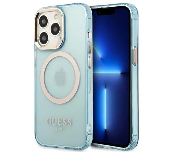 Фото - Чохол GUESS Gold Outline Translucent MagSafe GUHMP13LHTCMB do iPhone 13 Pro / 13 