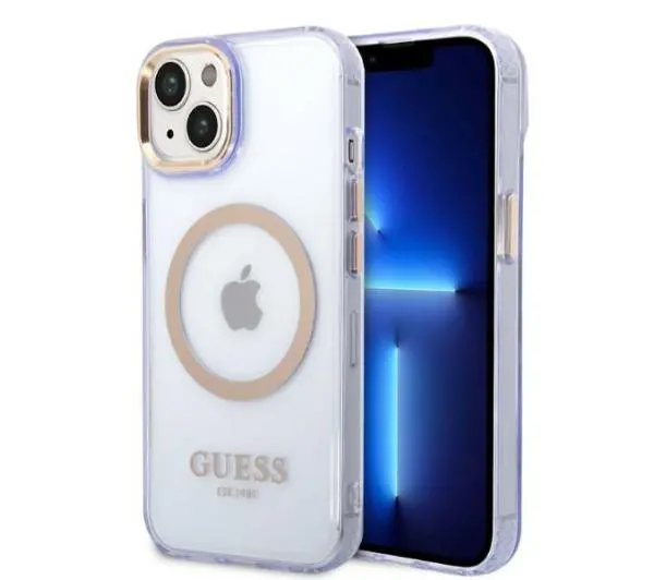 Фото - Чохол GUESS Gold Outline Translucent MagSafe GUHMP14SHTCMU do iPhone 14 