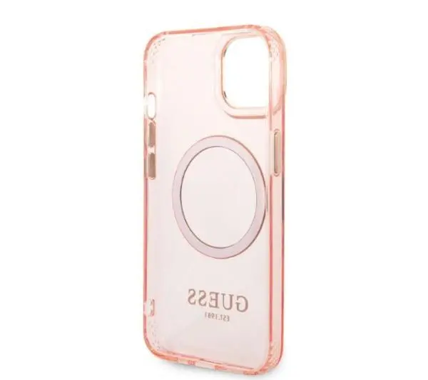 Guess Gold Outline Translucent MagSafe GUHMP14MHTCMP do iPhone 14 Plus