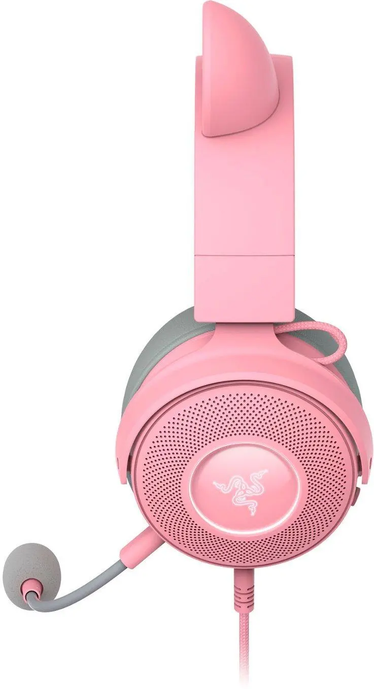 Фото Комп'ютерна гарнітура Razer Kraken Kitty V2 PRO Quartz (RZ04-04510200-R3M1)