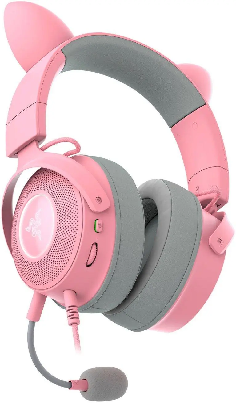 Фото Комп'ютерна гарнітура Razer Kraken Kitty V2 PRO Quartz (RZ04-04510200-R3M1)