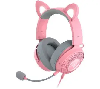 Słuchawki przewodowe z mikrofonem Razer Kraken Kitty Edition V2 Pro Nauszne Różowy