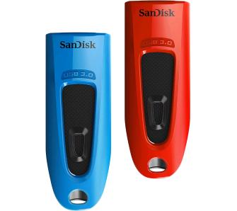PenDrive SanDisk Ultra Twin Pack 2 x 32GB USB 3.0 Niebiesko-czerwony
