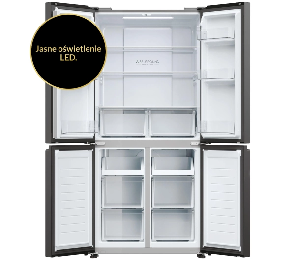 Haier Seria 5 HCR3818ENPT Pełny No Frost 181,5cm Komora świeżości Czarny - Kup na Raty - RRSO 0%
