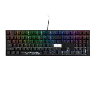 Klawiatura mechaniczna Ducky One 2 Backlit PBT RGB Cherry MX Speed Silver Czarny